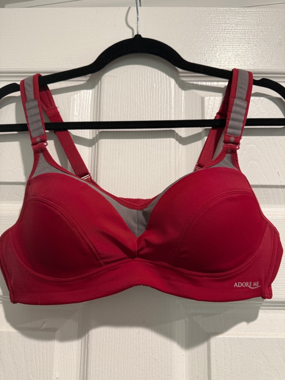 NWOT Adore Me Red Maho Sports Bra 36B